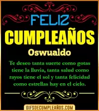 Frases de Cumpleaños Oswualdo